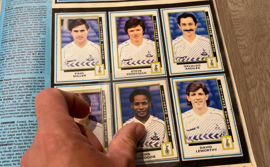 Football sticker album completed after 37 years