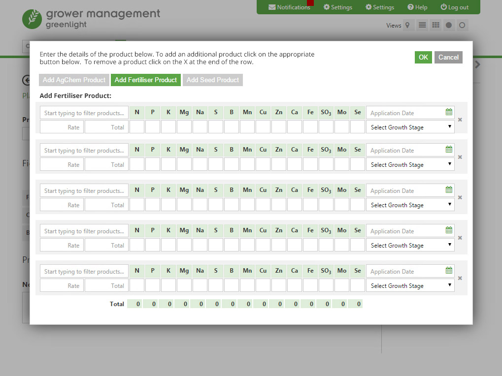 Complicated interface design for the Greenlight product suite