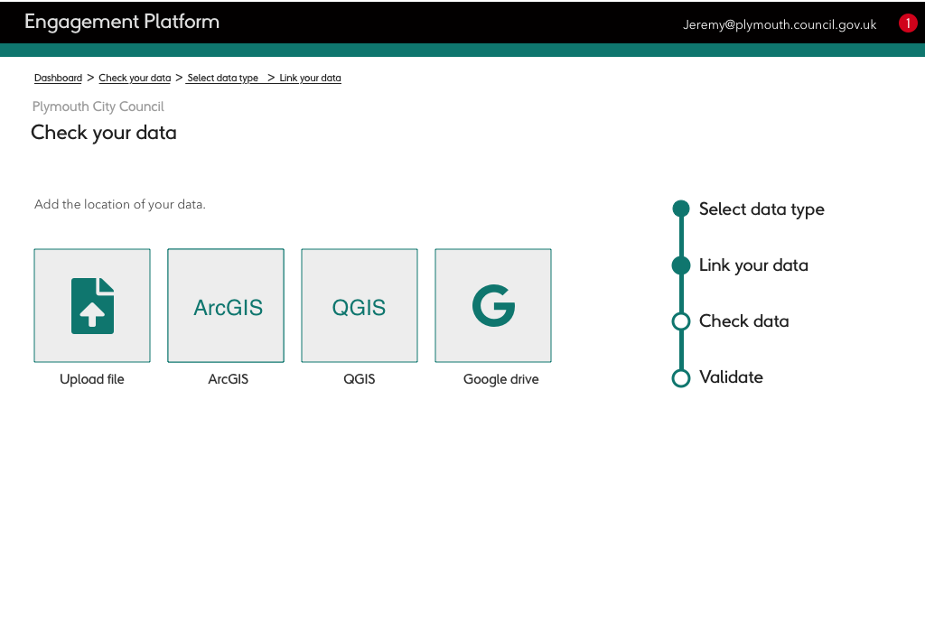 Locate data source designed by Martin Gray
